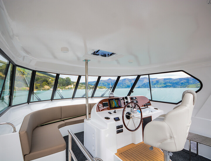 Akaroa Dolphins Luxury Catamaran - Most stable boat in Akaroa