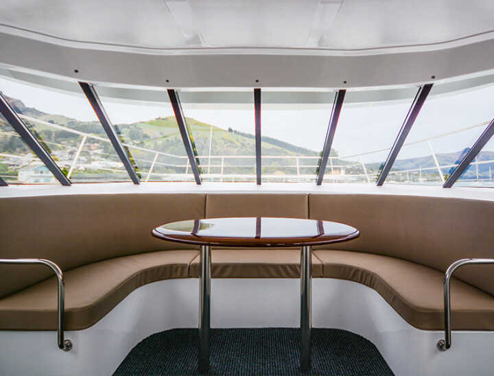 Akaroa Dolphins Luxury Catamaran - Most stable boat in Akaroa