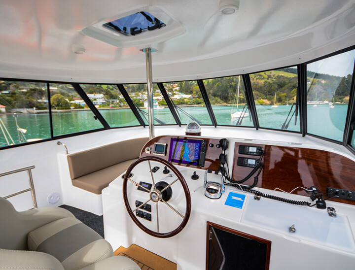 Akaroa Dolphins Luxury Catamaran - Most stable boat in Akaroa
